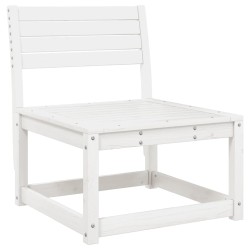Salon de jardin 5 pcs blanc bois massif de pin 510463510463