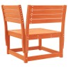 Salon de jardin 4 pcs cire marron bois de pin massif 510464510464