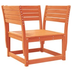 Salon de jardin 5 pcs cire marron bois de pin massif 510468510468
