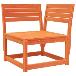Salon de jardin 5 pcs cire marron bois de pin massif 510468510468