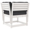 Salon de jardin 5 pcs avec coussins blanc bois massif de pin 510473510473
