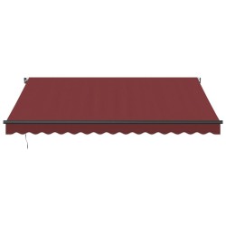Auvent manuel rétractable bordeaux 400x350 cm 510482510482