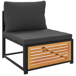 Salon de jardin avec coussins 4 pcs bois d'acacia massif 510483510483