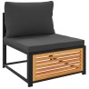 Salon de jardin avec coussins 4 pcs bois d'acacia massif 510483510483