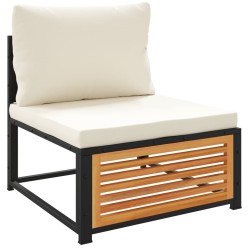 Salon de jardin avec coussins 4 pcs bois d'acacia massif 510484510484