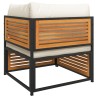 Salon de jardin avec coussins 4 pcs bois d'acacia massif 510484510484