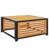 Salon de jardin avec coussins 4 pcs bois d'acacia massif 510485510485
