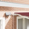 Auvent manuel rétractable avec LED bordeaux 300x250 cm 510486510486