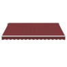 Auvent manuel rétractable avec LED bordeaux 400x350 cm 510487510487