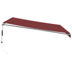 Auvent rétractable automatique bordeaux 400x350 cm 510488510488