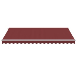 Auvent manuel rétractable bordeaux 450x350 cm 510489510489