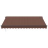 Auvent manuel rétractable avec LED marron 400x350 cm 510490510490