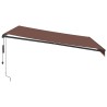 Auvent rétractable automatique marron 400x350 cm 510491510491