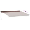Auvent manuel rétractable marron 450x350 cm 510492510492
