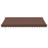Auvent manuel rétractable avec LED marron 450x350 cm 510493510493