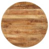 Table à dîner ronde 100x100x75 cm Bois de manguier brut 510496510496