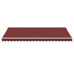 Auvent manuel rétractable bordeaux 500x350 cm 510498510498