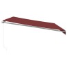 Auvent manuel rétractable bordeaux 500x350 cm 510498510498