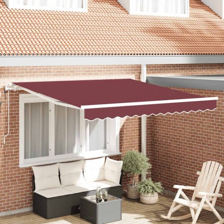 Auvent rétractable automatique bordeaux 300x250 cm 510500510500