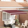 Auvent rétractable automatique bordeaux 300x250 cm 510500510500