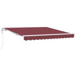 Auvent rétractable automatique bordeaux 300x250 cm 510500510500