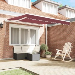 Auvent rétractable automatique bordeaux 300x250 cm 510500510500
