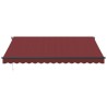 Auvent manuel rétractable avec LED bordeaux 400x350 cm 510501510501