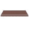 Auvent manuel rétractable avec LED marron 450x350 cm 510502510502