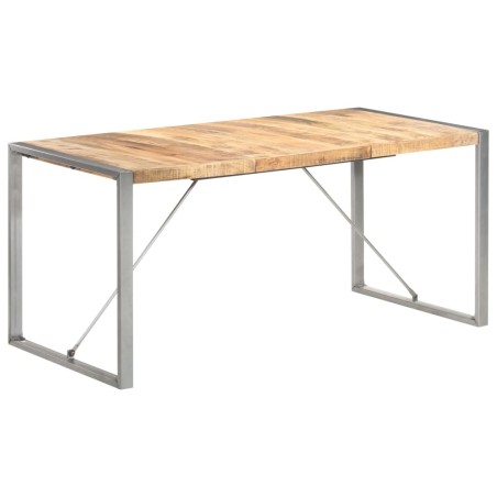 Table à manger 160x80x75 cm Bois de manguier massif brut 510506510506