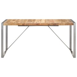 Table à manger 160x80x75 cm Bois de manguier massif brut 510506510506