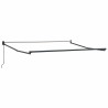 Auvent rétractable anthracite/blanc 3x2,5 m tissu et aluminium 510507510507