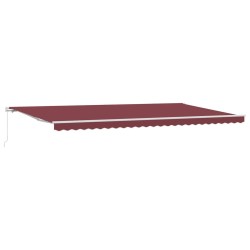 Auvent manuel rétractable bordeaux 500x300 cm 510508510508
