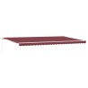 Auvent manuel rétractable bordeaux 500x300 cm 510508510508