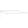 Auvent rétractable anthracite/blanc 3x2,5 m tissu et aluminium 510510510510