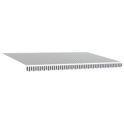 Auvent rétractable anthracite et blanc 5x3 m tissu et aluminium 510511510511