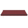 Auvent manuel rétractable avec LED bordeaux 450x350 cm 510516510516