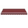 Auvent manuel rétractable bordeaux 350x250 cm 510517510517