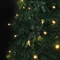 Sapin de Noël artificiel pré-éclairé avec guirlandes vert 150cm 510519510519