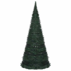 Sapin de Noël artificiel pré-éclairé avec guirlandes vert 210cm 510520510520
