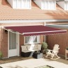 Auvent manuel rétractable bordeaux 400x300 cm 510521510521