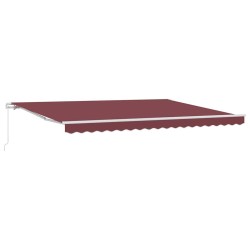 Auvent manuel rétractable bordeaux 450x300 cm 510524510524