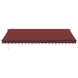 Auvent manuel rétractable bordeaux 500x350 cm 510525510525