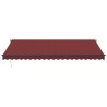 Auvent manuel rétractable bordeaux 500x350 cm 510525510525