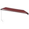 Auvent manuel rétractable bordeaux 500x350 cm 510525510525