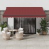 Auvent rétractable automatique bordeaux 400x350 cm 510526510526