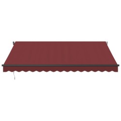 Auvent rétractable automatique bordeaux 400x350 cm 510526510526