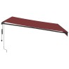 Auvent rétractable automatique bordeaux 400x350 cm 510526510526