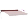 Auvent rétractable automatique bordeaux 400x350 cm 510526510526