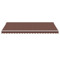 Auvent manuel rétractable marron 500x350 cm 510527510527