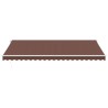Auvent manuel rétractable marron 500x350 cm 510527510527